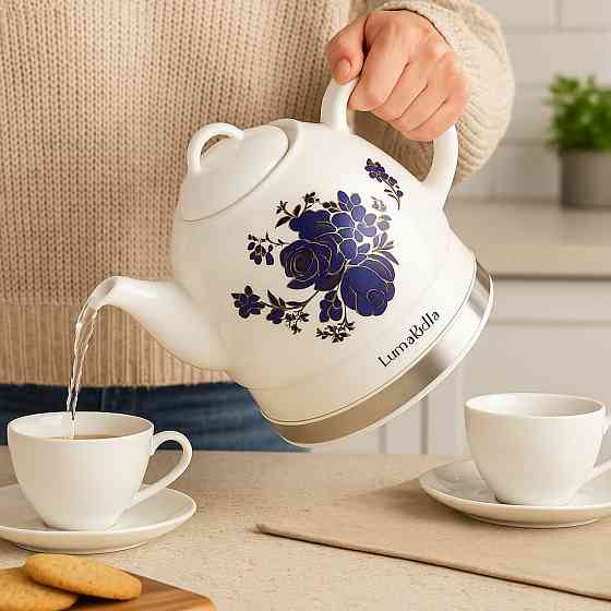 Керамічний електрочайник від мережі,1,2 л,1500Вт,LB-59016 SBR Київ