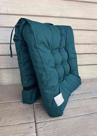 Подушка для стільців (50x120х8 см) подвійна Decorator Мальмо колір лазурний 84-131 Київ