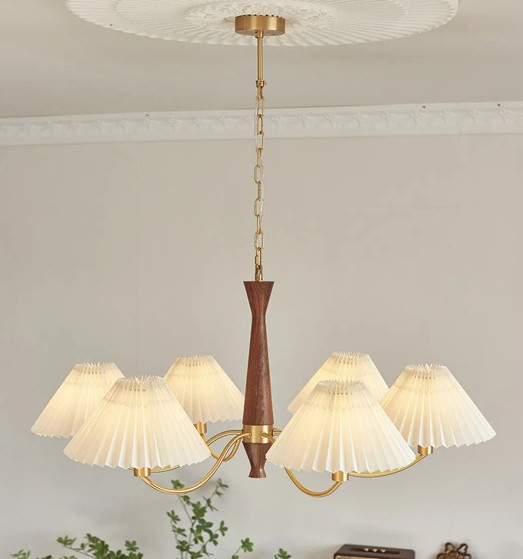 Люстра светодиодная потолочная 6912 Патриция (Золотистый) 6 плафонов Винница - изображение 2