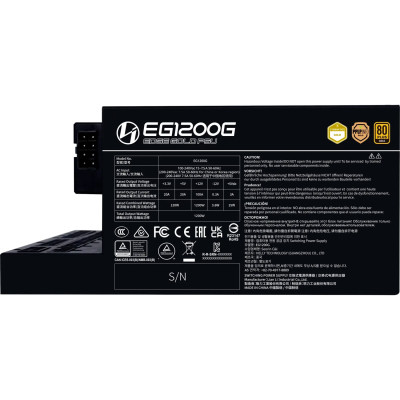 Блок питания Lian Li 1200W EDGE GOLD Black (G9P.EG1200G.BH00.EU) Винница - изображение 10