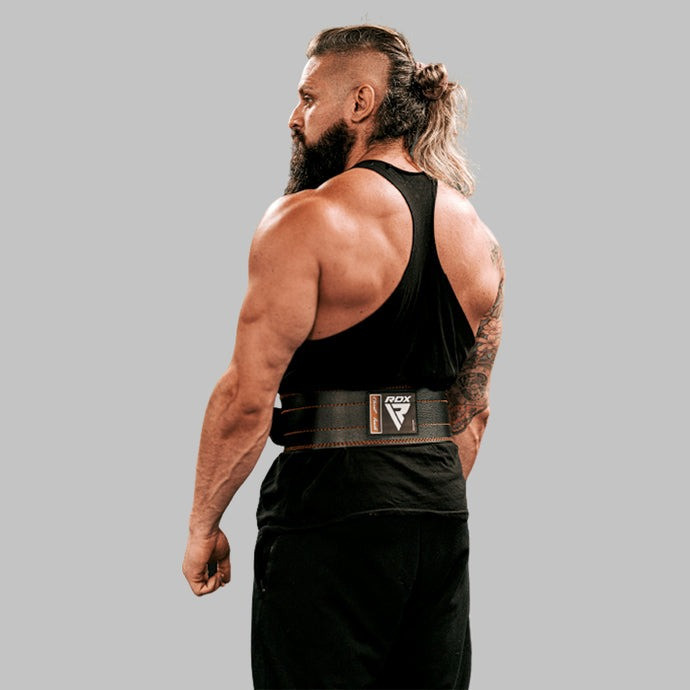 Пояс для пауерліфтингу RDX RD1 шкіряний Blue XL Кам'янське - фото 6