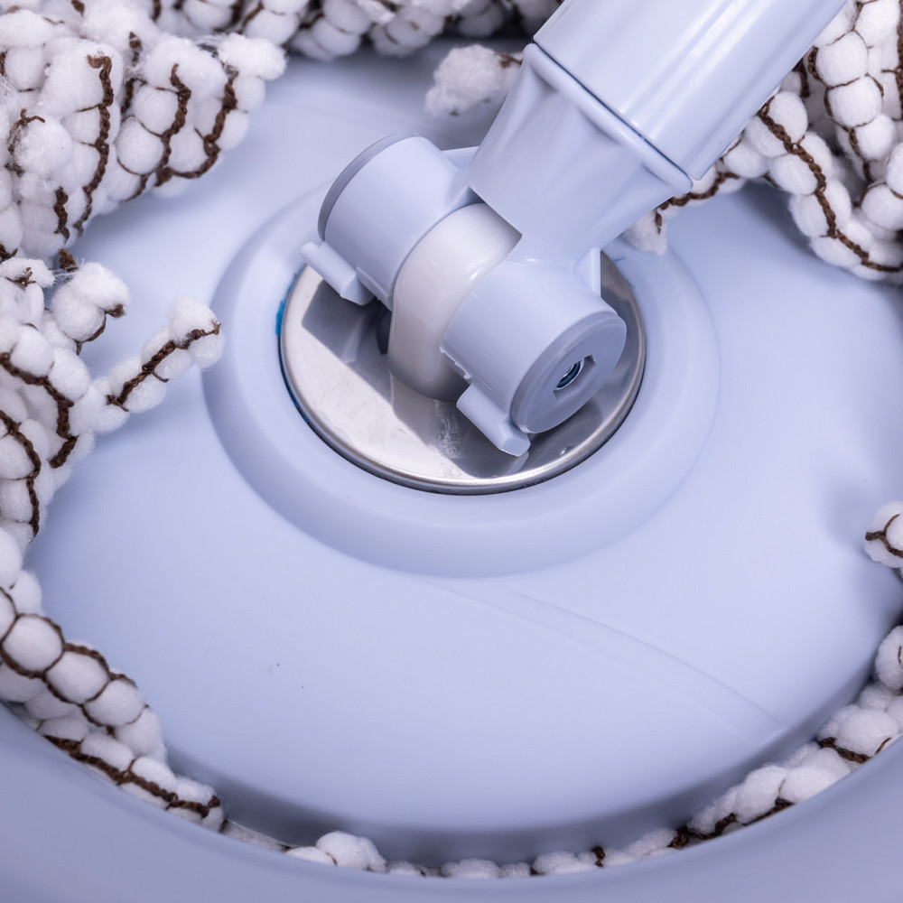 Household Набір для вологого прибирання з круглою телескопічною шваброю з мікрофібри та відром Коломия - фото 4