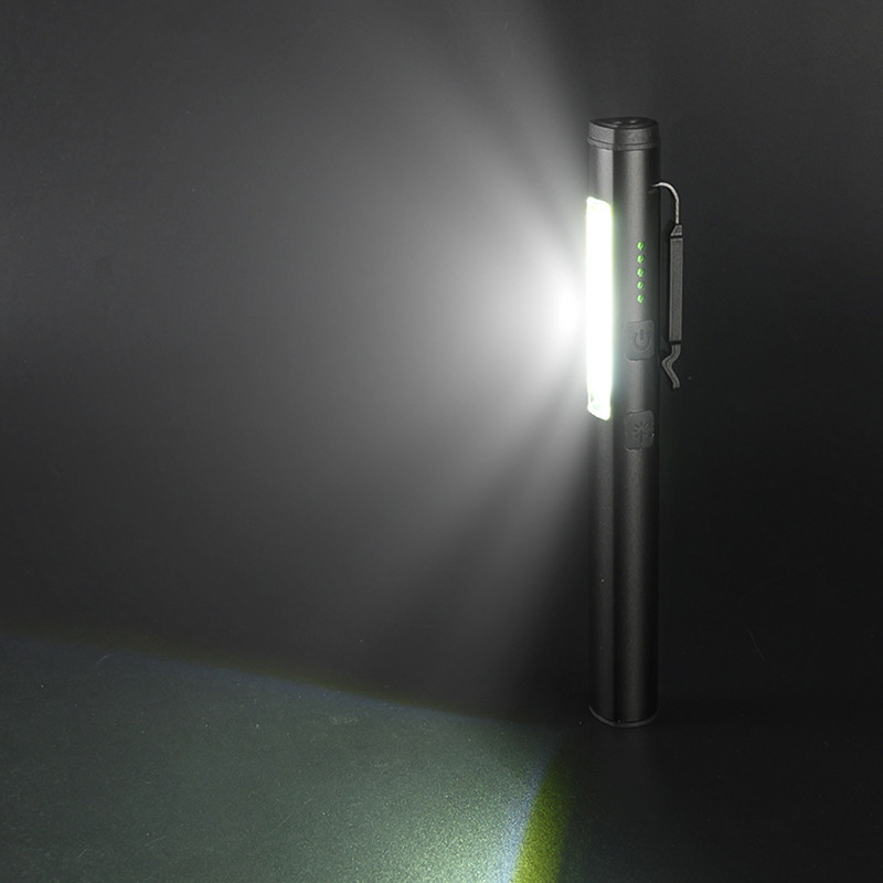 Ліхтарик світлодіодний алюмінієвий (COB+LED) з УФ, лазером та магнітом Pen Light PROTESTER PRO-FL0305S Чернігів - фото 6