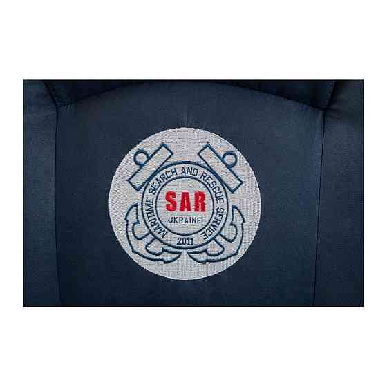 Офісне Конференційне Крісло Alberto Antares Nevi з вишивкою CF Хром Синій Київ