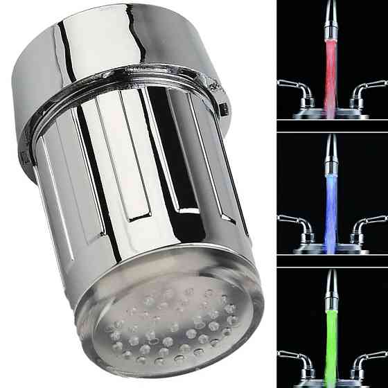 Светодиодная насадка на кран с датчиком температуры TV000172 SBR Киев