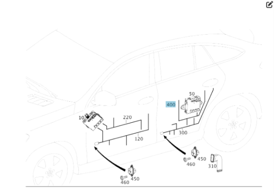 Mercedes-Benz  A2925404101 Проведення задньої дверної картки GLE Coupe C292 Одесса