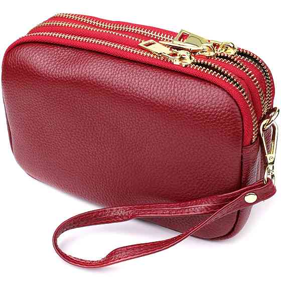 Сумка на три відділення для жінок з натуральної шкіри Vintage 22889 Київ