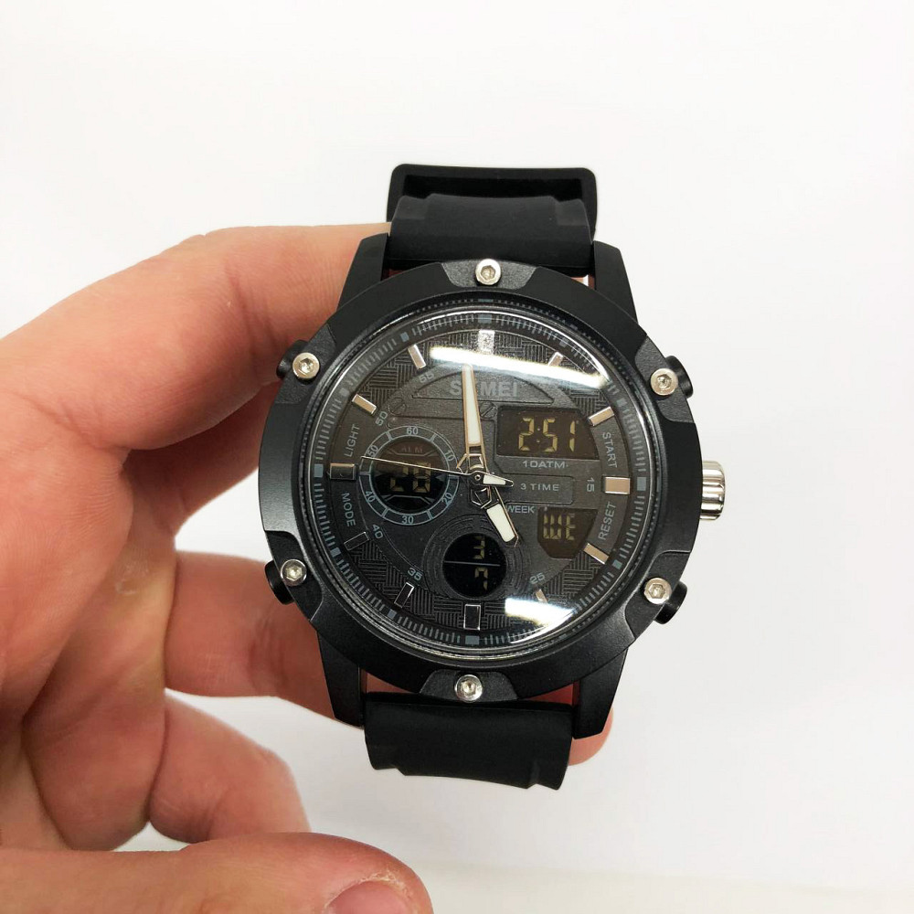 Годинники тактичні протиударні SKMEI 1757BKBK, Спеціальні годинники для військових операцій US-19 Івано-Франківськ - фото 9