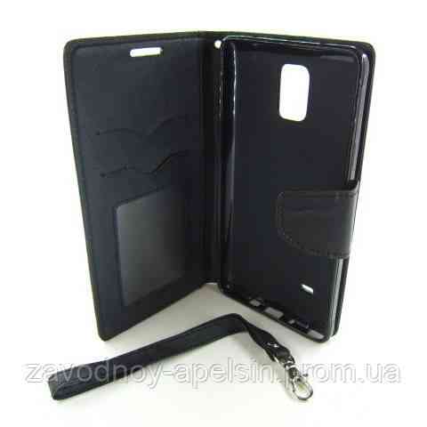 Чехол книжка Samsung N910 N9100 Note 4 Goospery черный Одесса
