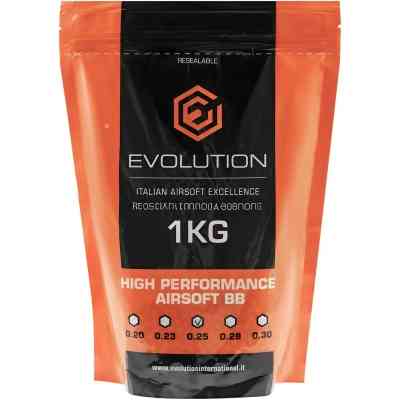 Страйкбольные шарики Evolution BB 6мм 0.25г High Performance White 1кг/уп (BBEA25-BOX) Винница