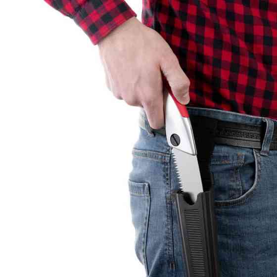 Ножовка садовая прямая, 210 мм, с металлической ручкой, пластиковый чехол INTERTOOL HT-3145 Киев