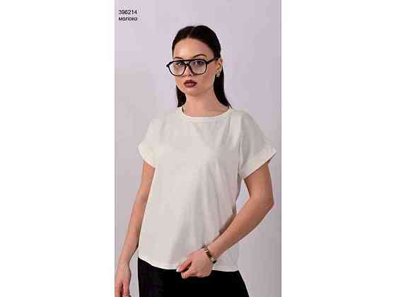 Футболка жін. 004 арт.00-00396214 р.XS молоко ТМ FAMILY Киев
