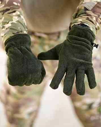 Рукавички флісові олива ВТ6768 Одеса