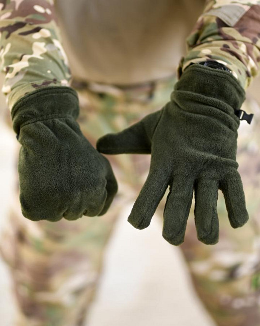 Рукавички флісові олива ВТ6768 Одеса - фото 4