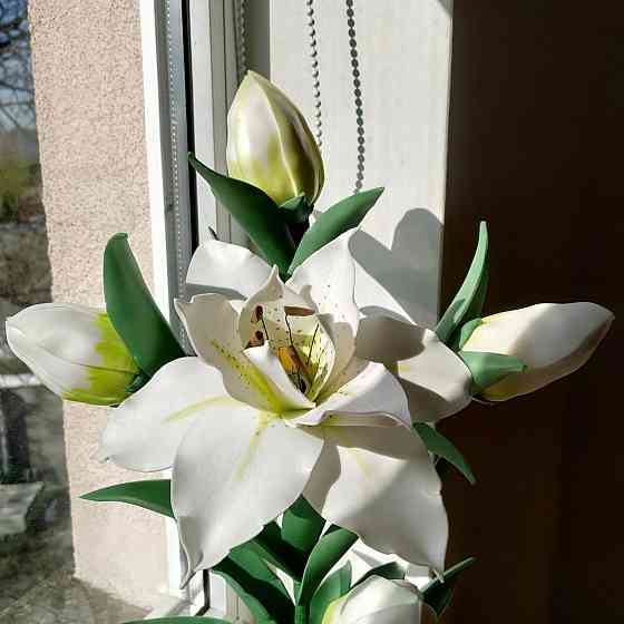 Світильник-нічник "Махрова біла лілія" Дніпро