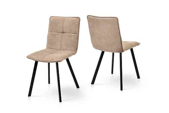 Стілець Тетріс, метал чорний/ тканина коричнева Київ