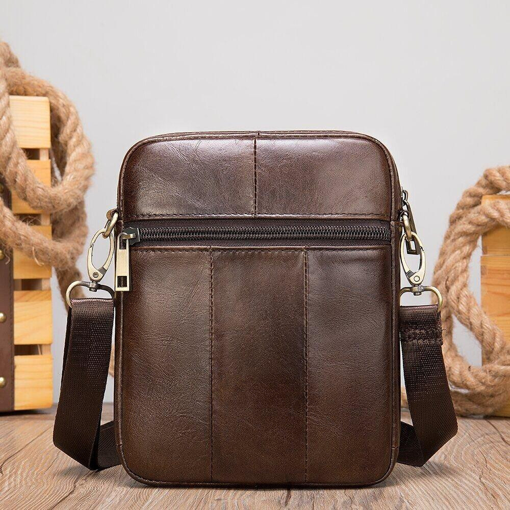 Компактная сумка кожаная Коричневая (Vintage) Киев - изображение 4