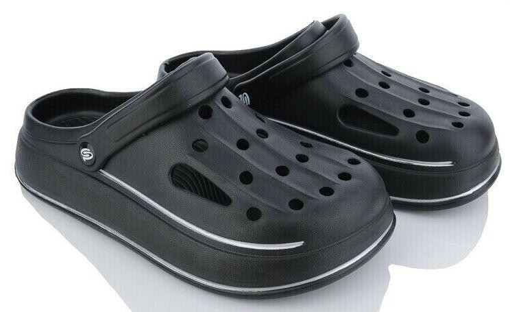 Кроксы мужские черные сабо удобные толстая подошва 45 Одесса - изображение 1