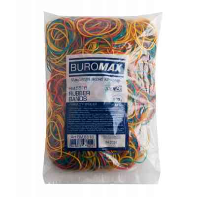 Резинки для денег Buromax JOBMAX assorted colors, 500 г (BM.5516) Винница