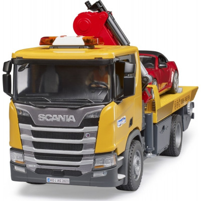 Спецтехника Bruder Эвакуатор Scania Super 560R с краном-манипулятором и автомобиль Roadster (03552) Винница - изображение 7