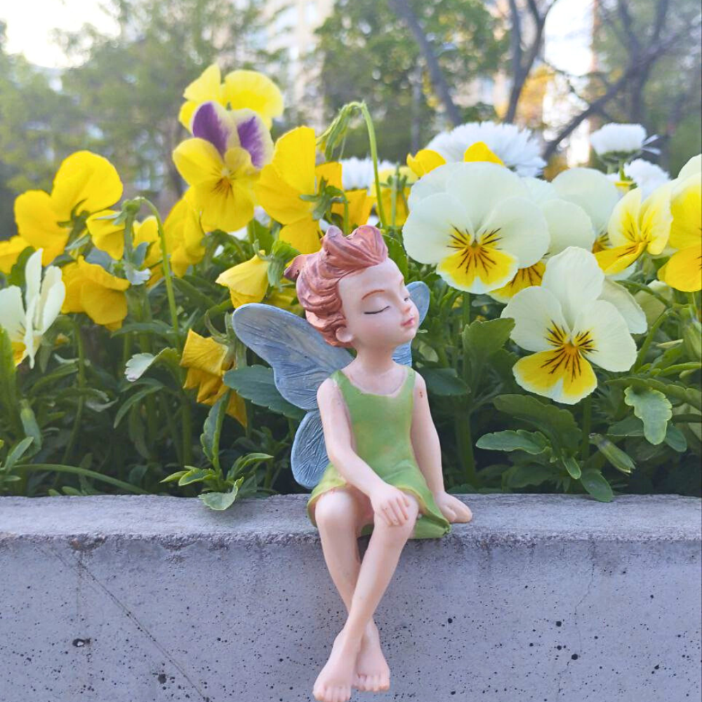 Фігурка Фея для саду таінтер'єру 11 х 6.3 см Полістоун Одеса - фото 2