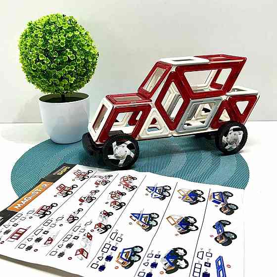 Конструктор магнітний Limo Toy Транспорт 58 деталей (KB 1017) Чернігів