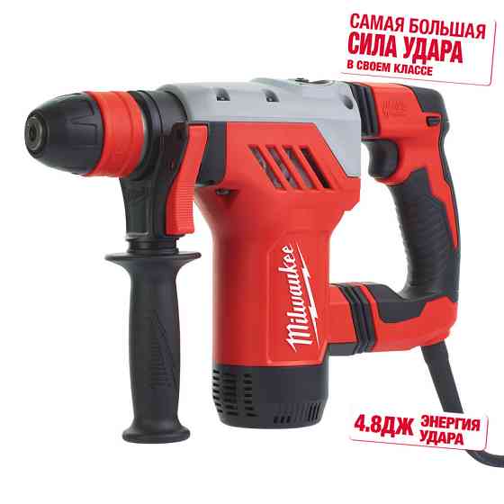 Перфоратор SDS-PLUS MILWAUKEE, PLH 28 XE, 800Вт, 4,1Дж (3 режима) (бічна рукоять, обмежувач глибини, кейс) Одеса