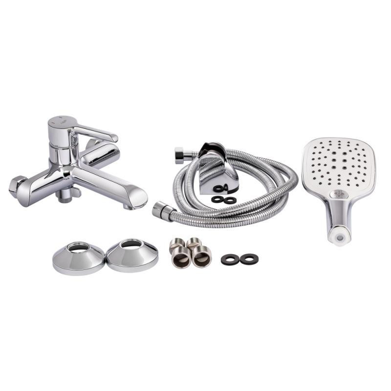 Смеситель для ванны c душевым гарнитуром Qtap Grand QTGRACRM006 Chrome Харьков - изображение 8