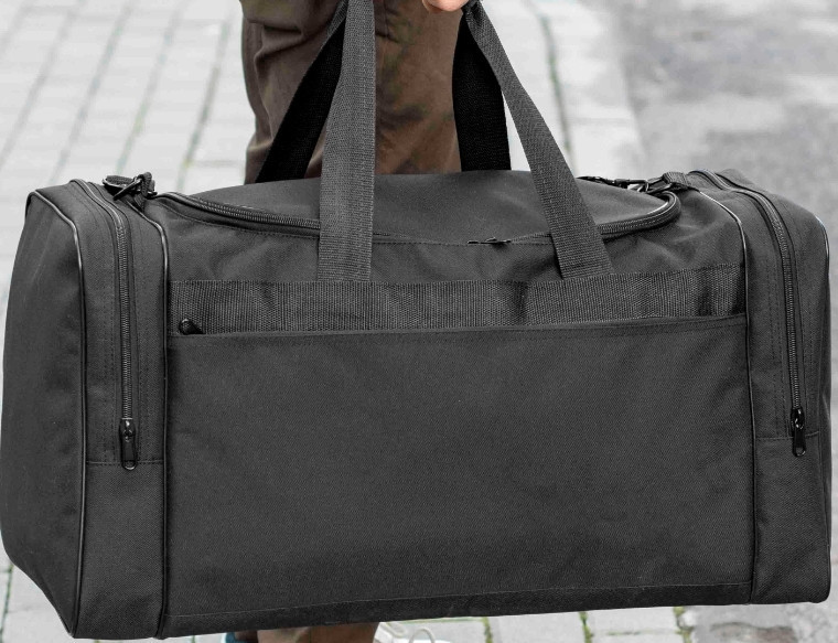 Чоловіча дорожня спортивна сумка Fat чорна тканинна на 60 літрів. Киев - изображение 8