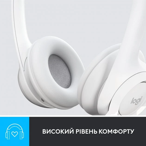 Гарнитура Logitech USB H390 (981-001286) White (6857749) Киев - изображение 15