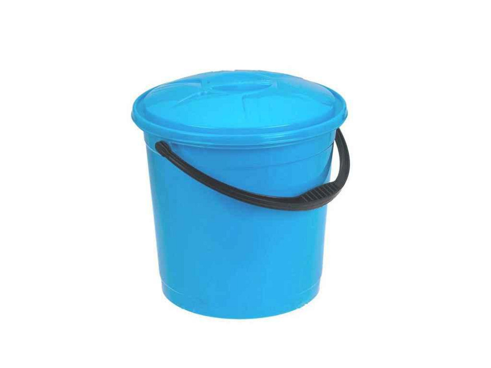 Відро пл. харчове 10л з кришкою блакитне ТМ R-PLASTIC Solmir Київ - фото 1