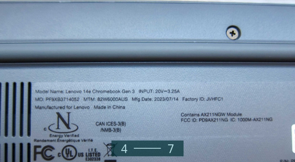 Ноутбук Lenovo 14e Chromebook Gen 3 Киев - изображение 4