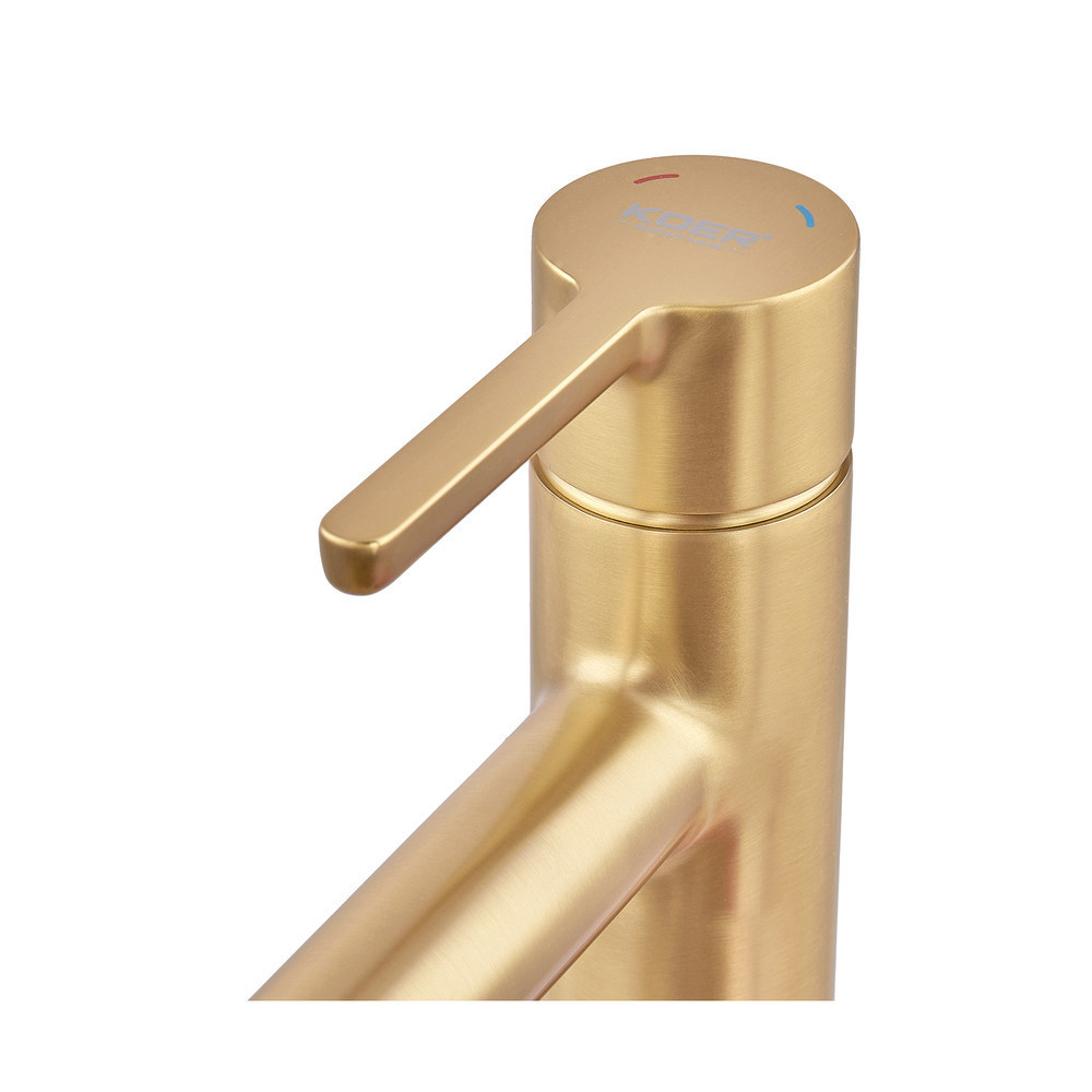 Змішувач для умивальника високий Koer KB-11029-12 Колір матове золото (KR5502) ( 20081 ) Харьков - изображение 6