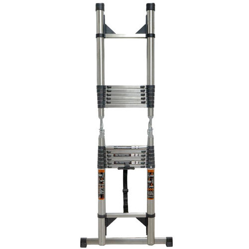 Лестница телескопическая 2.9м+2.9м, складная стремянка, нержавеющая сталь Киев - изображение 2