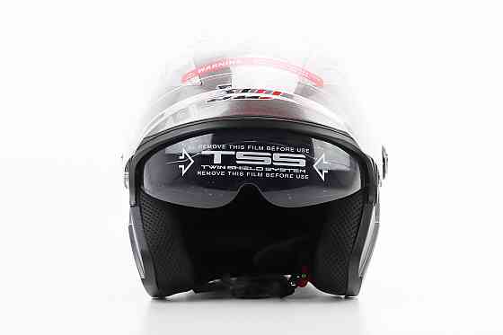 Шолом відкритий+відкидні окуляри BLD-708 М (57-58см), СІРИЙ глянець Киев