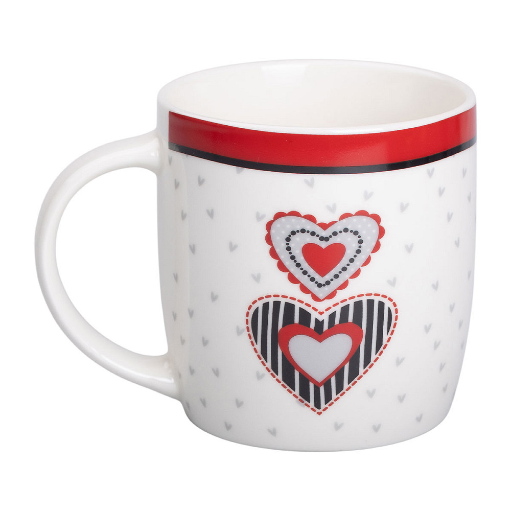 Liling Rongxiang Ceramic Чашка порцелянова 400 (мл) із сердечками для чаю та кави Lugi RX-N2401 Коломыя - изображение 4
