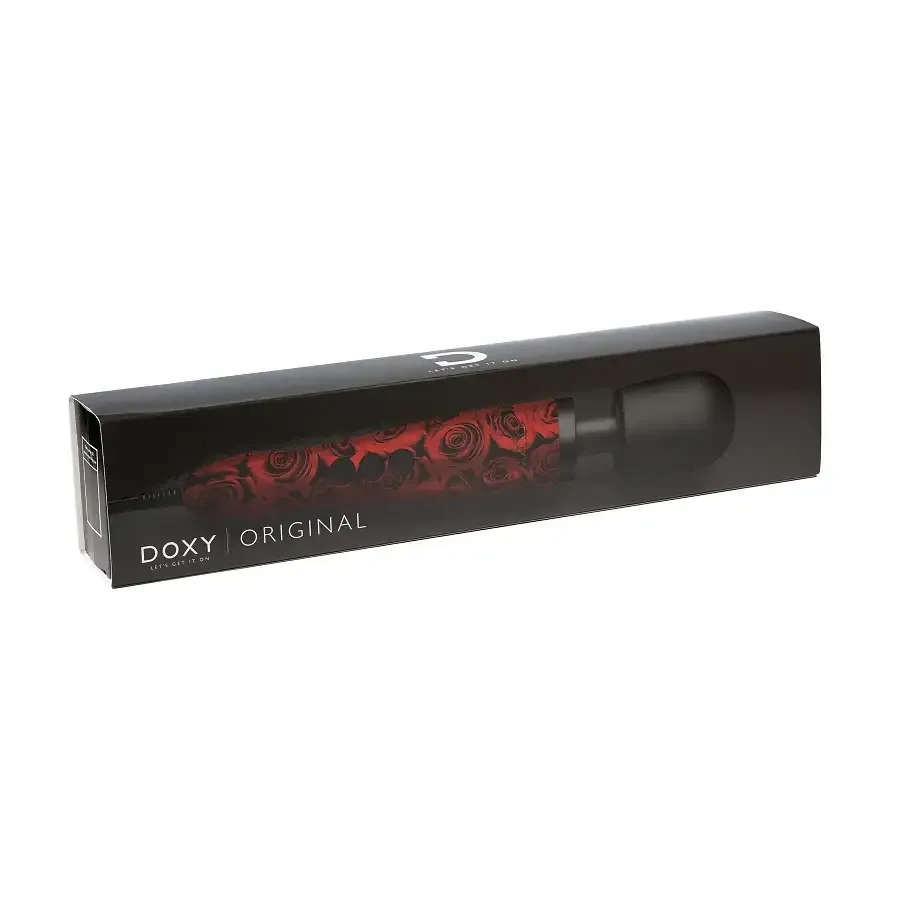 Вібромасажер DOXY Original ROSE PATTERN, дуже потужний, живлення 220В, пульсівні вібрації Львів - фото 6