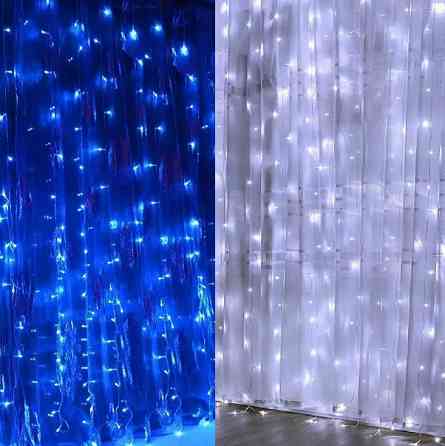 Гірлянда Водоспад вулична 3х2м 560 ламп (Синій, білий, мікс) Київ