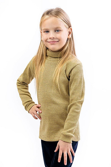 Водолазка детская с начесом песочная топ Крохатушка одяг 98 Киев - изображение 1