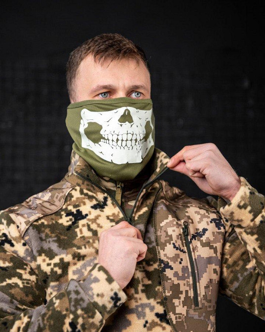 Тактическая флисовая кафта пиксель теплая мужская Одесса - изображение 8