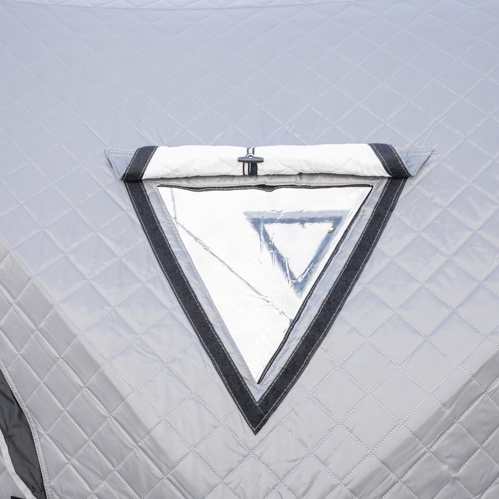 Намет зимовий утеплений "куб" 210х210х210 для рибалки туризму кемпінгу та подорожей Сірий LU-BD18G Коломия - фото 4