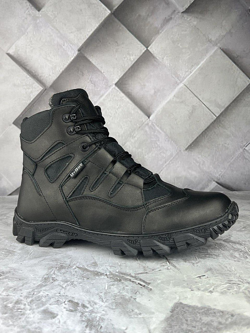 Військові зимові водонепронекні черевики на хутрі Хижак високі прошиті та проклеєні черевики на хутрі WAR Львів - фото 8