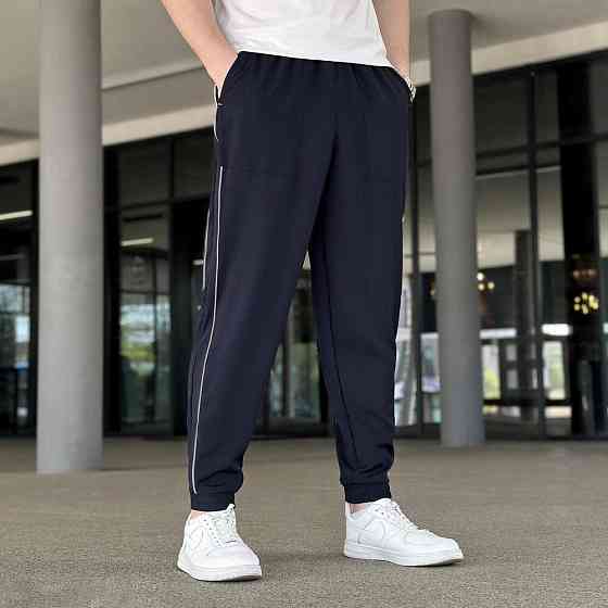 Джогери Чоловічі штани літні Pobedov Weekend легкі штани на літо чоловічі з кишенями вільні на весну сині Одеса