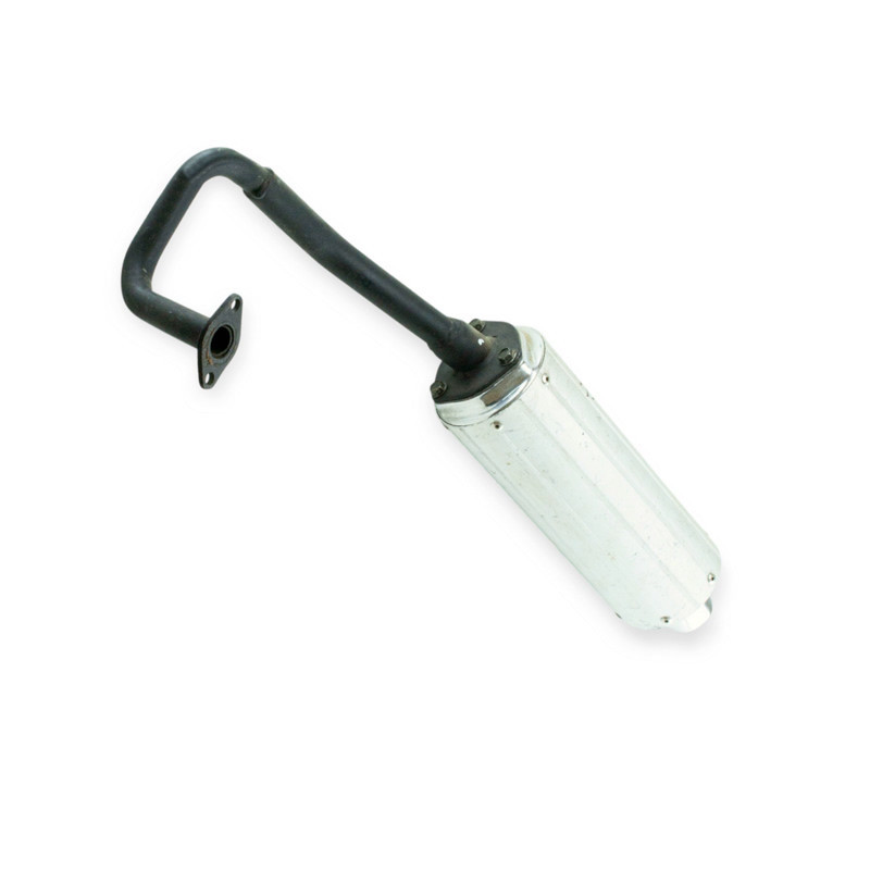 Глушник китай 4 т-50 раборний з коліном (+ прокладки) скутер Мукачево - фото 1