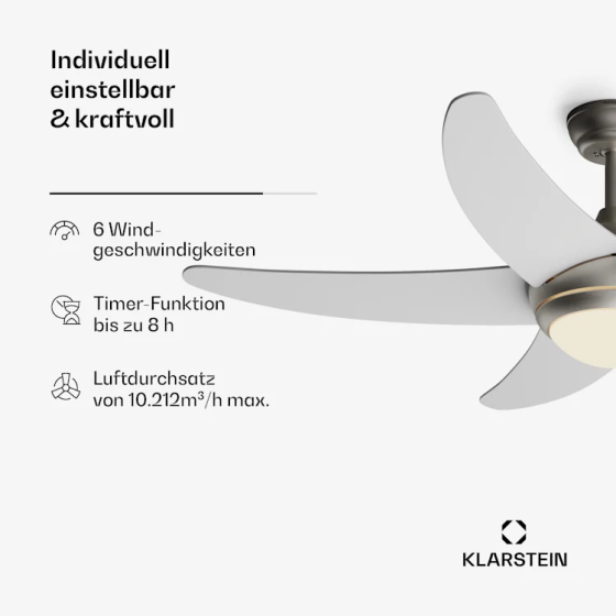 Стельовий вентилятор Болеро 2-в-1 132 см Німеччина Рівне
