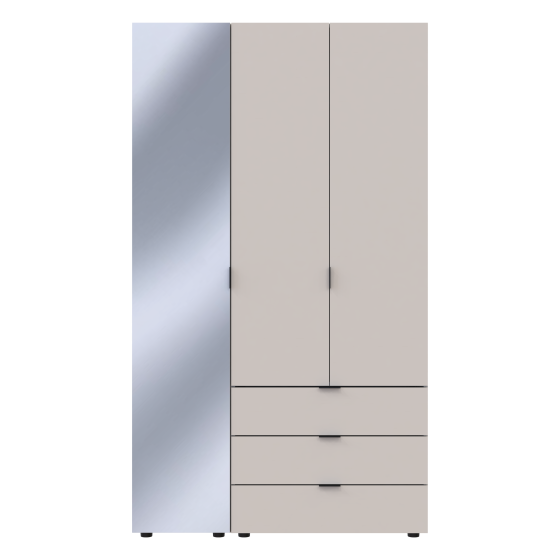 Комплект шкафов для одежды Doros Гелар (2 шт.) 116,5х49,5х203,4 см Зеркало/Кашемир (DRS-011258) Львов