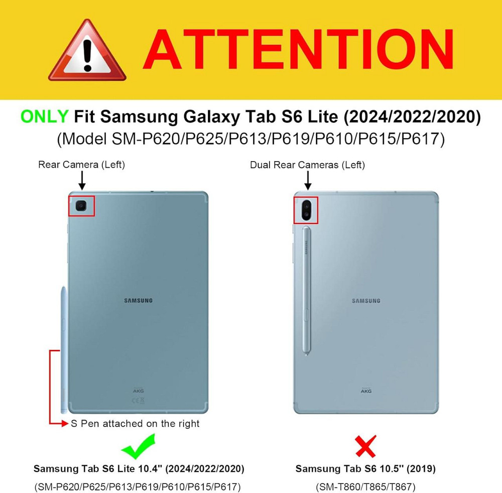 Чехол-клавиатура FINTIE для Samsung Galaxy Tab S6 Lite 10.4 2024/2022/2020 съемная Bluetooth клавиатура UK Киев - изображение 3