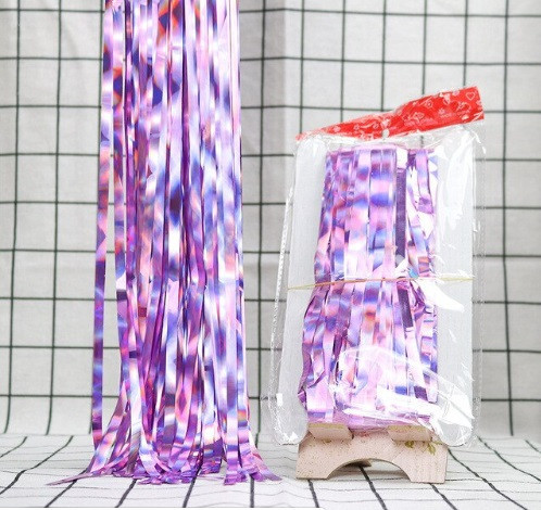 Дождик для фотозоны с голограммой 2м на 1м розовый Киев - изображение 2