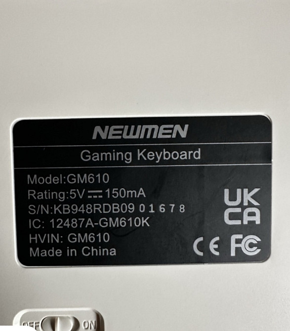 Беспроводная игровая механическая клавиатура с подсветкой Newmen GM610 Харьков - изображение 1