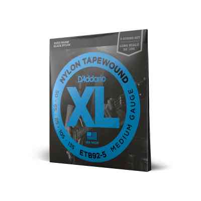 Струны для гитары D'Addario XL Nylon Tapewound 5-String Bass (50-135) (ETB92-5) Винница